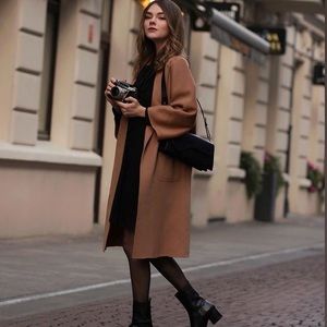 (New/Never Worn) The Curated Classic Coat in Camel